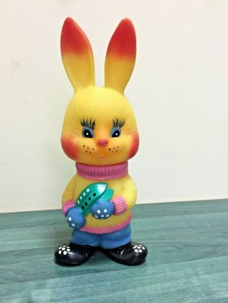 Rare Soviet Vintage Rubber Toy Big Hare Rabbit Ussr Kids Collectible Russia
