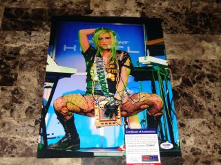 Kesha Rare Authentic Hand Signed Autographed 11x14 Photo Pop Superstar,  Psa