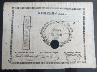 Honduras Guatemala Costa Rica Nicaragua El Salvador Pesos 1848 Rare