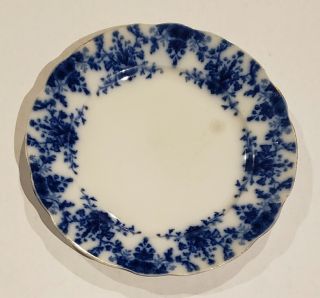 Flow Blue Antique Ridgeways England Royal Semi Porcelain Osborne Design 9 " Plate