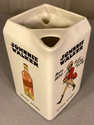 Rare Vintage Art Deco Johnnie Walker Scotch Whisky Pitcher Ceramic No Chips