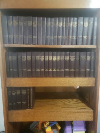 Complete Set Lenin Collected Rare 47 Books W Index In English Leather Ussr