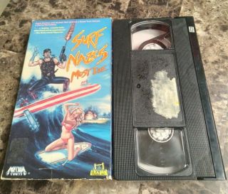 Surf Nazis Must Die (vhs,  1987) Horror Movie Troma Media Video Rare