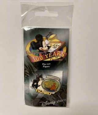 Rare Le 2001 Disney Pin 100 Years Of Dreams Pinocchio Cat Figaro Cleo Fish Bowl
