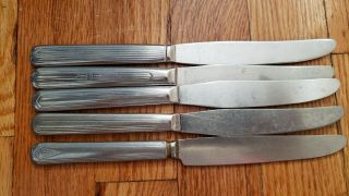 5 Antique Vintage Collectible Knives 8.  5 " Solid Stainless Steel - Usa