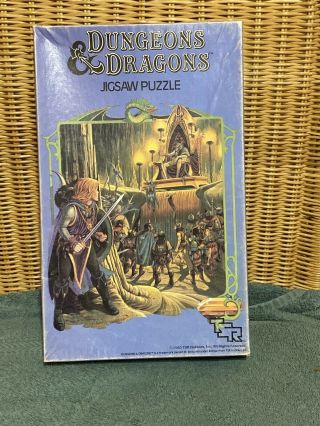 Rare 1983 Dungeons And Dragons Jigsaw Puzzle Return Brookmere.  Htf