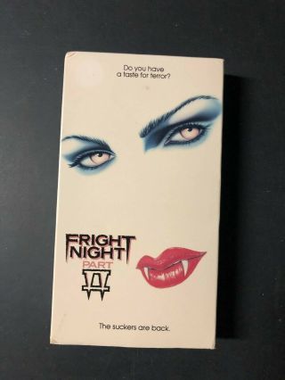 Fright Night 2 Vhs Horror Slasher Sov Big Box Oop Rare Slip