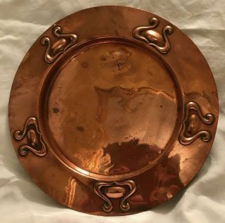 Art Nouveau Beldray Antique Copper Tray Arts & Crafts
