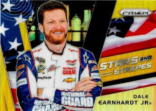 2018 Dale Earnhardt Jr Gold Stars And Stripes 10/10 Rare From Prizm