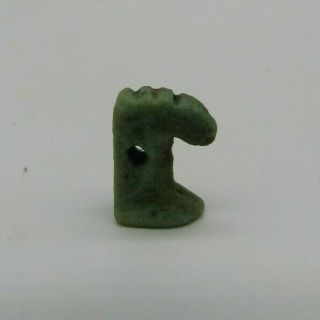 Ancient Egyptian Late Period Faience Thoth Amulet - 664 - 332 Bc