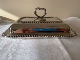 Vintage Goldsmiths & Silversmiths Co.  Regent Plated Serving Dish With Cover