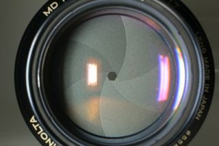 Rare Late Model{near Mint} Minolta Md Rokkor 85mm F1.  7 Portrait Lens Japan 817k