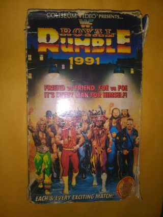 Wwf Royal Rumble 1991 Vhs Coliseum Video Wrestling Ultimate Warrior Rare