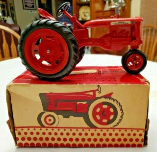 Rare Lakone Plastic Mccormick Farmall 230 Toy Farm Tractor,  With Box
