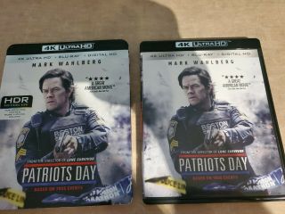 Patriots Day 4k Ultra Hd Blu Ray 2 Disc Set,  Rare Oop Slipcover Sleeve