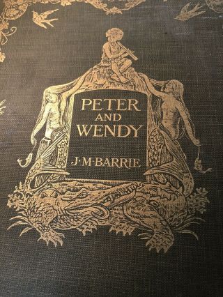 Rare 1911 J.  M.  Barrie Peter And Wendy Illustrated Inspired Disney Peter Pan
