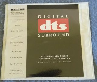 Dts Multichannel 5.  1 Cd Music Sampler Vol 2 | Very Rare /