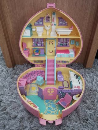 Bluebird Polly Pocket Lucy Locket 1992 Dream House Large Case Toy Vintage Rare