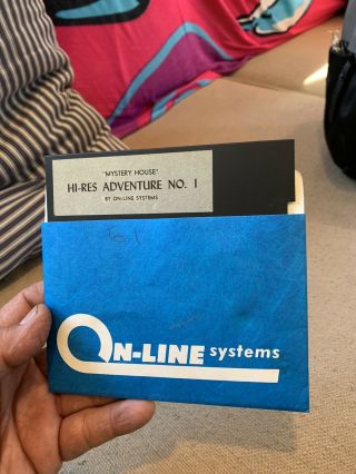 Mystery House Hi - RES Adventure 1 Apple II On Line Systems Rare Sierra Game 4