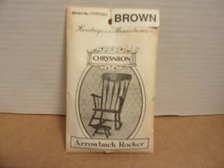 Chrysnbon Heritage In Miniatures_arrowback Rocker