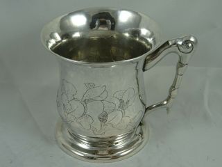 Rare,  Chinese Export Solid Silver Tankard,  C1890,  197gm