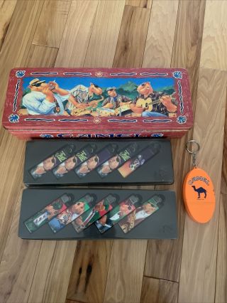 Vintage Camel Joe The Hard Pack Set Of Ten Rare Cricket Lighters With Tin