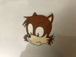 Rare Adventures Of Sonic The Hedgehog Hand Painted Tails Animation Cel Dic