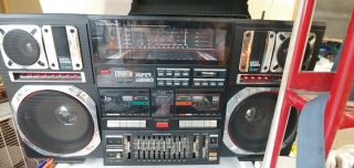 Rare Techsonic Promax Jumbo J - 1 Boombox Cassette Radio