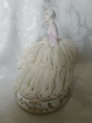 VERY RARE Vintage Luigi Fabris Porcelain Lace Lady Figurine OUTSTANDING COND. 4