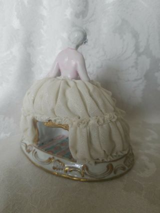 VERY RARE Vintage Luigi Fabris Porcelain Lace Lady Figurine OUTSTANDING COND. 6