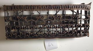 Antique Indian Copper & Wrought Metal Printing Block Design No 42