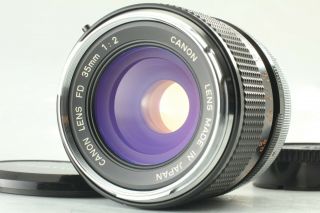 Rare " O " 【optical Top Mint】canon Fd 35mm F/2 Wide Angle Mf Prime Lens Japan 683