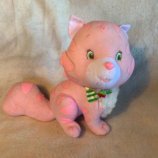 Strawberry Shortcake Custard Kitty Cat Plush Stuffed Animal 11 " Tall 2004 Pink