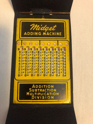 Vintage 1940’s Midget Adding Machine In Case