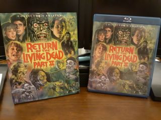 Return Of The Living Dead Ii 2 Scream Factory Blu - Ray With Rare Oop Slipcover