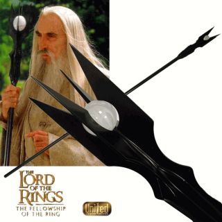 United Cutlery Uc1385 Staff Of Saruman The Lord Of The Rings 2003 Extremely Rare