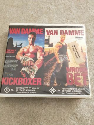 Rare Jean Claude Van Damme Vhs Double Tape