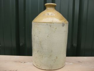 25617 Old Antique Beer Bottle Flagon Srd Wwi Rum Ration Home Front Wartime