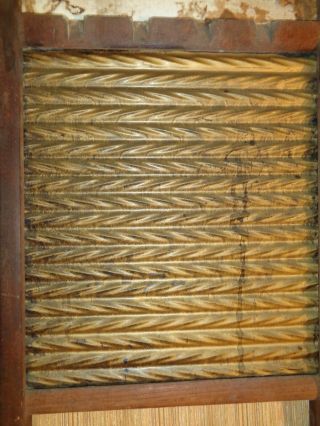 Vintage National Washboard 1870 Memphis and Chicago brass color 12x24 