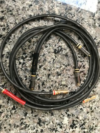 Stealth Audio Cables Hybrid 1m Rca Stereo To Dual Stereo Rare End Game Wire