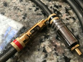 Stealth Audio Cables Hybrid 1m RCA Stereo to Dual Stereo RARE END GAME WIRE 2