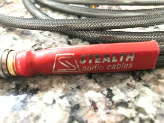 Stealth Audio Cables Hybrid 1m RCA Stereo to Dual Stereo RARE END GAME WIRE 3