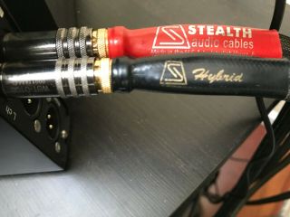 Stealth Audio Cables Hybrid 1m RCA Stereo to Dual Stereo RARE END GAME WIRE 4