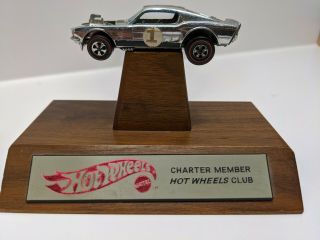 Hot Wheels Redline Membership Club Silver Special Ford Mustang Boss Hoss.  Rare
