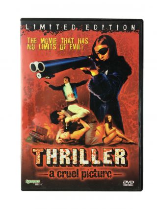 Thriller - A Cruel Picture (dvd,  2004,  Unrated,  Uncensored) Rare Oop Sleaze