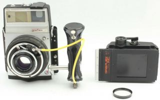 [rare Excellent] Graflex Xl Camera Rodenstock - Heligon 80mm F2.  8 Lens From Japan