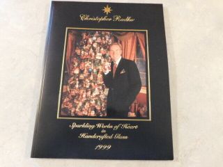 Rare Christopher Radko 1999 Collector Book Sparkling Of Heart In Glass Vg