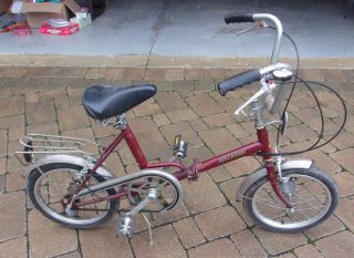 Vintage Raleigh Folding Bike Rare Made In Japan
