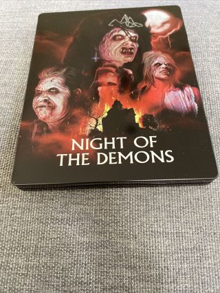 Night Of The Demons Scream Factory Rare Oop Blu - Ray Limited Edition Steelbook