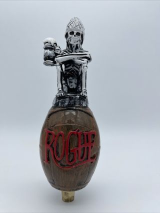 Rogue Dead Guy Ale Beer Tap Handle Rare Figural Skeleton Beer Tap Handle